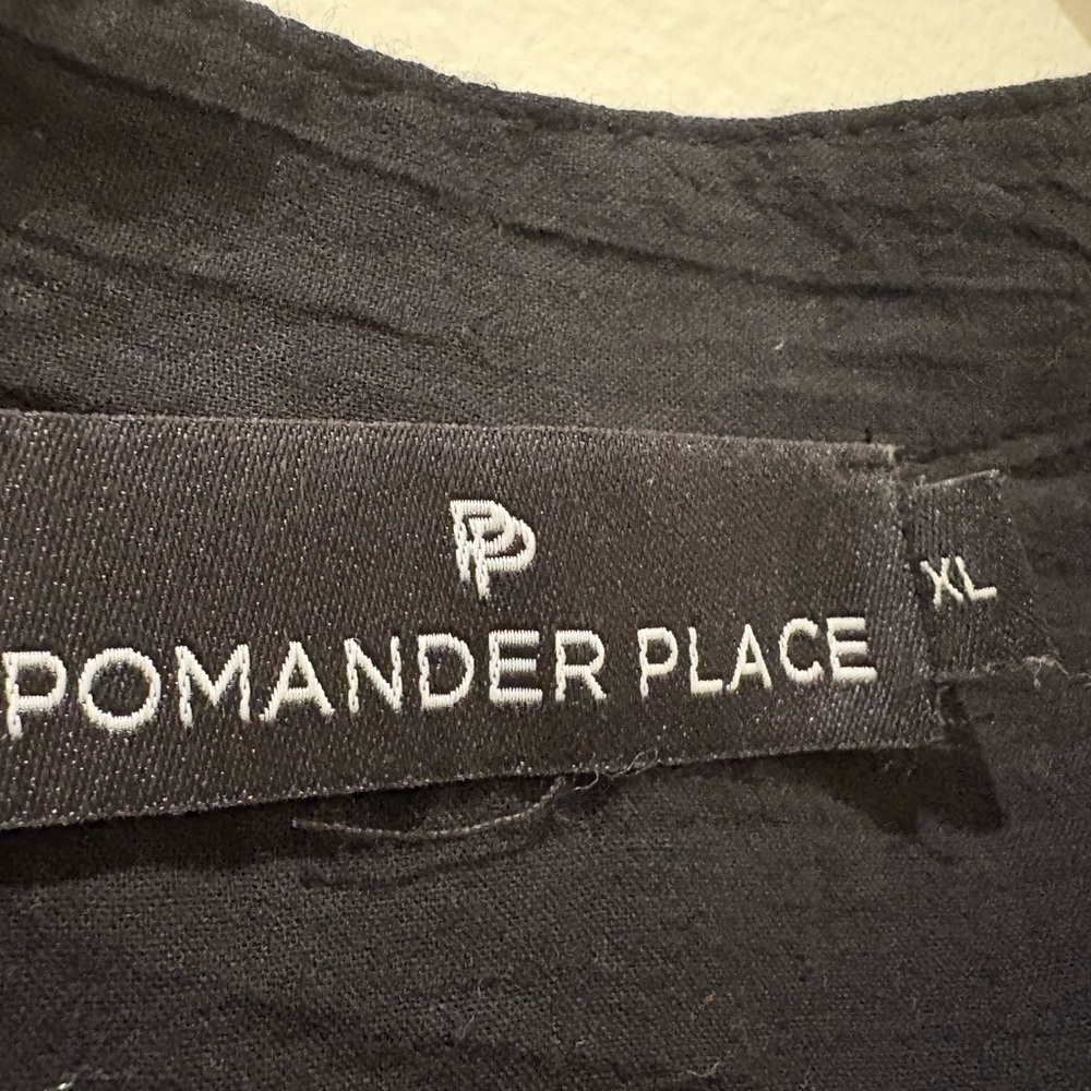 Pomander Place Charcoal Blouse